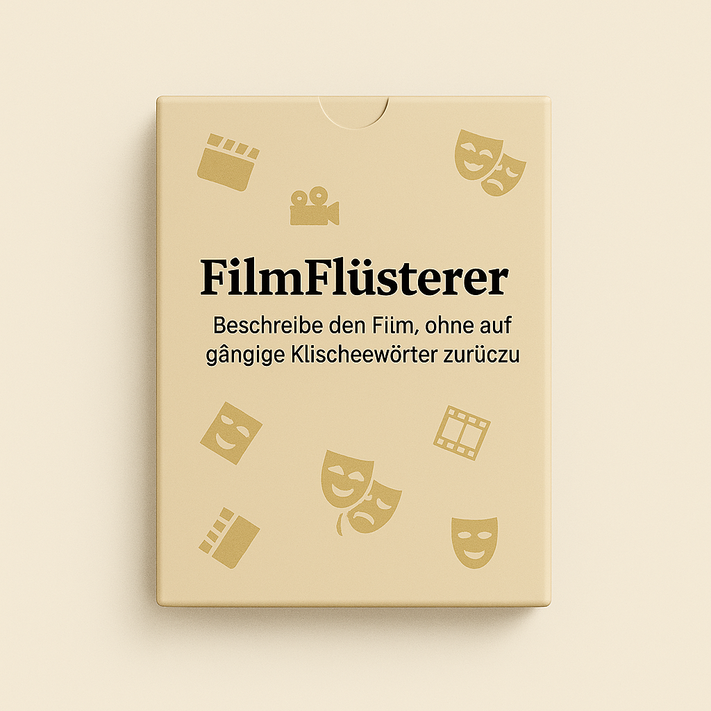 filmspiel kartenspiel

tabu spiel filme

film quiz partyspiel

filme erraten spiel

filmabend spiele

partyspiel für filmfans

kartenspiel filme raten

film tabu kartenspiel

filmspiel für erwachsene

film party spiel

Das ultimative Tabu-Spiel für Filmfans

Wer errät die meisten Filme? Das Partyspiel für echte Cineasten

Perfekt für Filmabende und Partys: Filme erraten im Tabu-Style

Mehr als ein Quiz: Das Filmspiel mit Tabu-Feeling

Für alle, die Filme lieben – und gewinnen wollen

