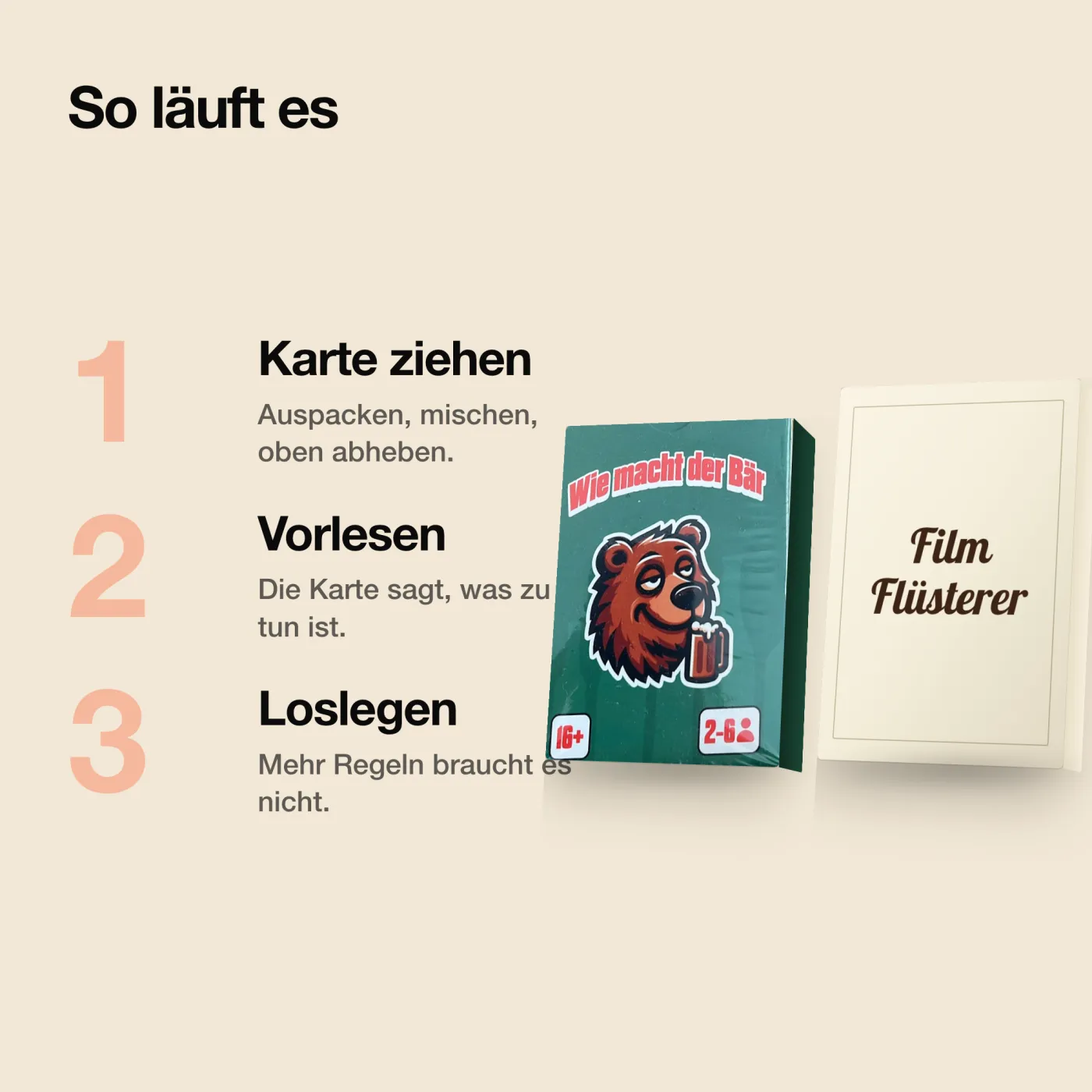 Party-Bundle – So wird gespielt: Karte ziehen, vorlesen, loslegen. Zwei Spiele mit 105 Karten.